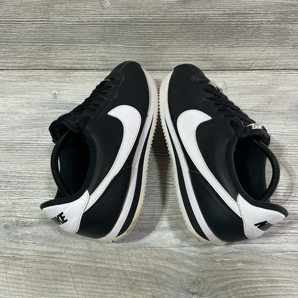 Nike Cortez '72 OG Black White Leather Shoes Sneakers 819719-012 Men's Size 10